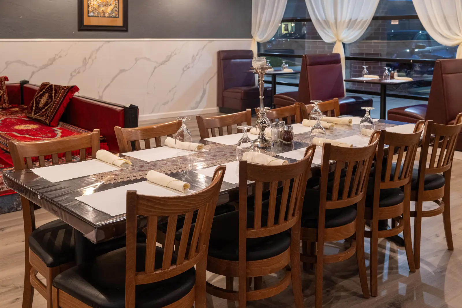 Group dining table at Aria Palace